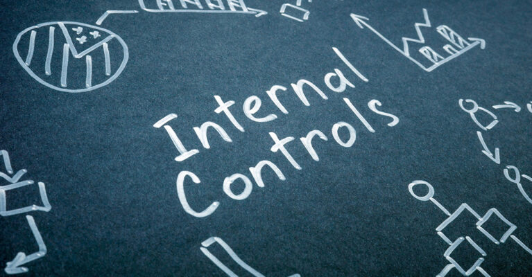 Chalkboard with internal controls illustrations