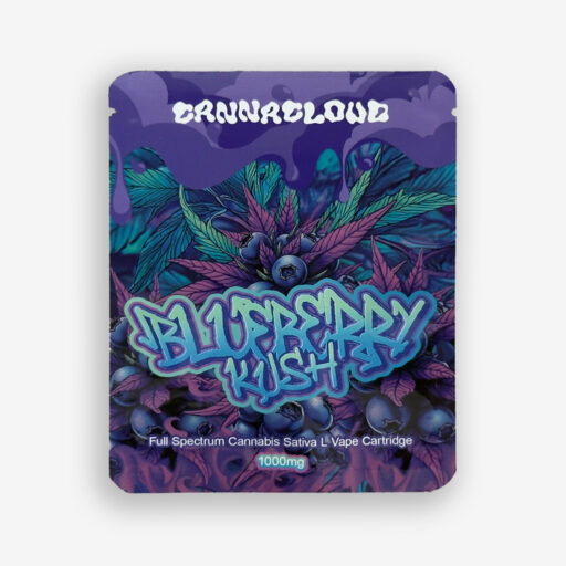 1000mg Cannabis Sativa L Vape Cartridge Contains THC – Blueberry Kush Strain in UK